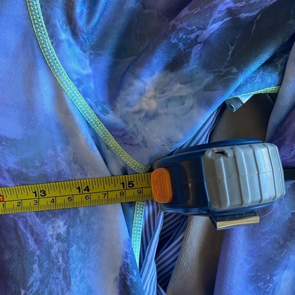 Tutu Blue Women’s Zip Rash Guard Size S Blue Ocean Beach Surf Swim Vacation - Picture 6 of 8